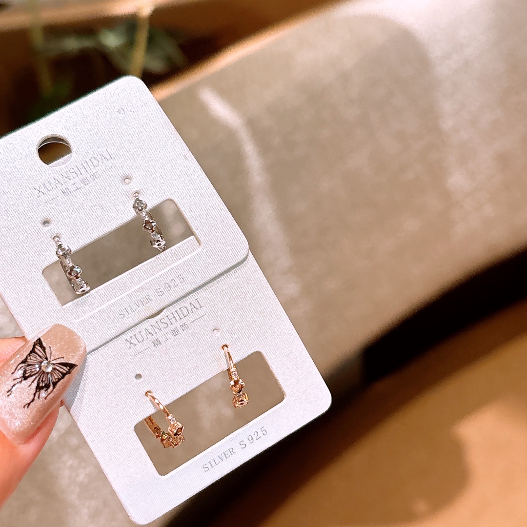 Solid Silver Ear Cuffs Pure Bestie Gift Silver