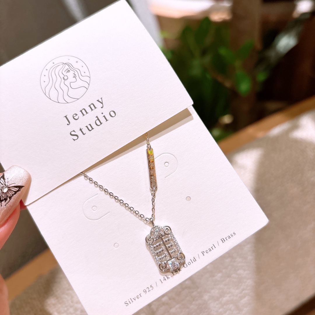 925 Silver Moissanite Necklace Minimalist Self-love Gold