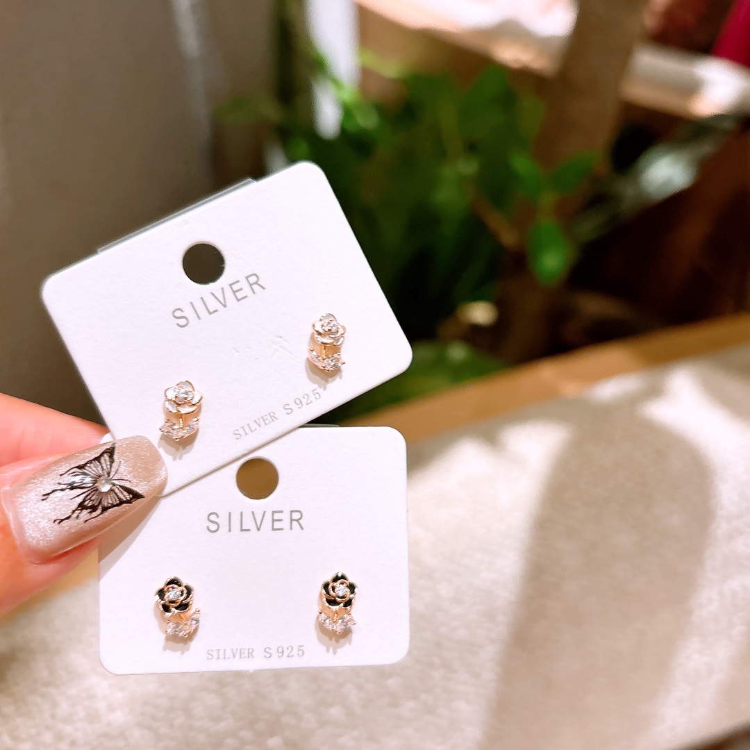 Low Allergy Silver Earrings Ultra Minimal Engagement Silver