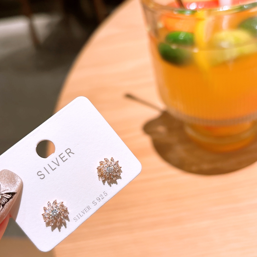 Fine Silver Earrings Unique Spring Festival Silver