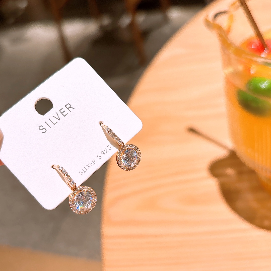 S925 Sterling Silver Drop & Thread Earrings Lively Spring Festival