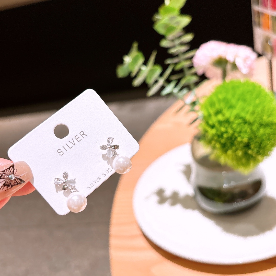 Hypoallergenic Silver Earrings Girly Wedding Registration Gold