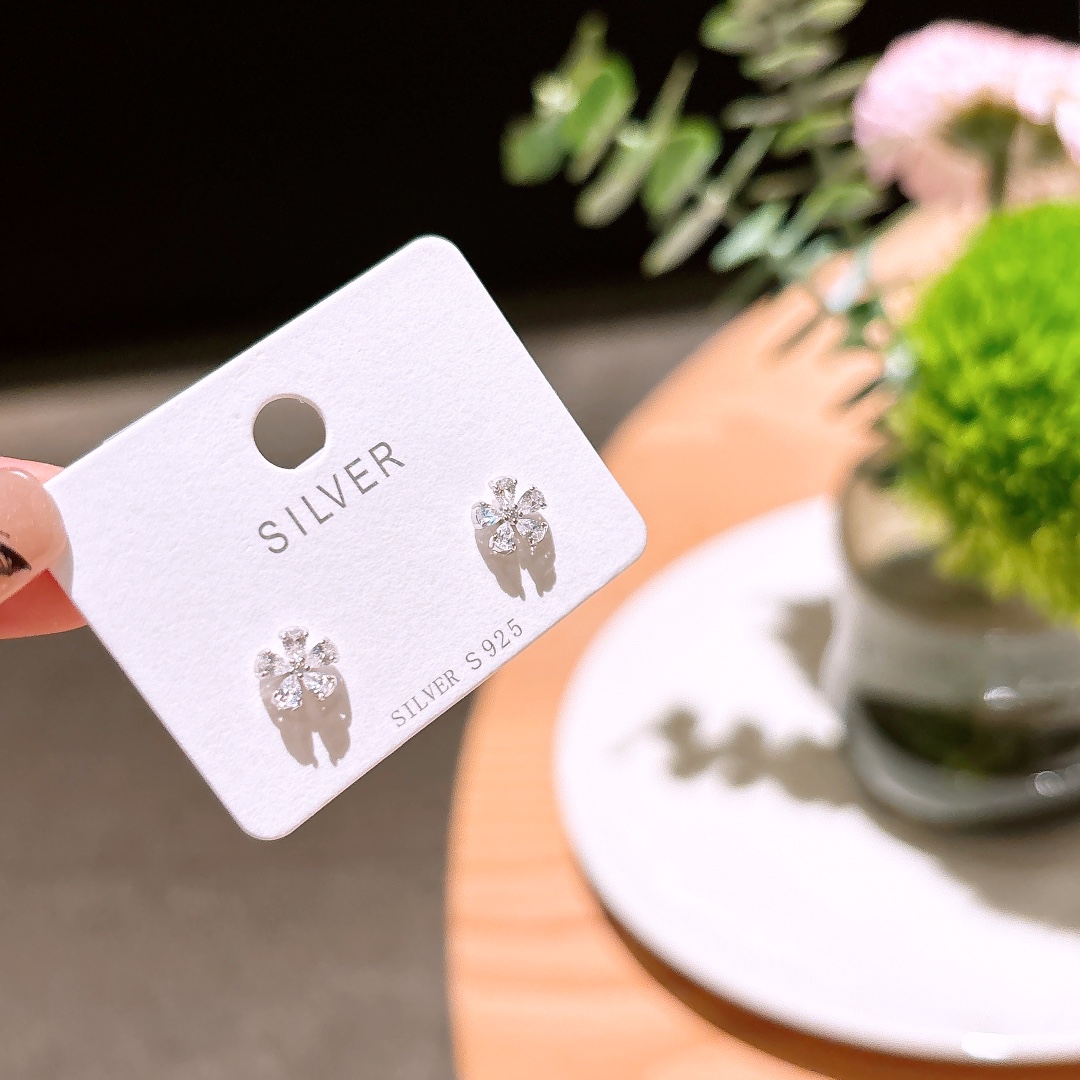 Solid Silver Earrings Premium Date Night Silver