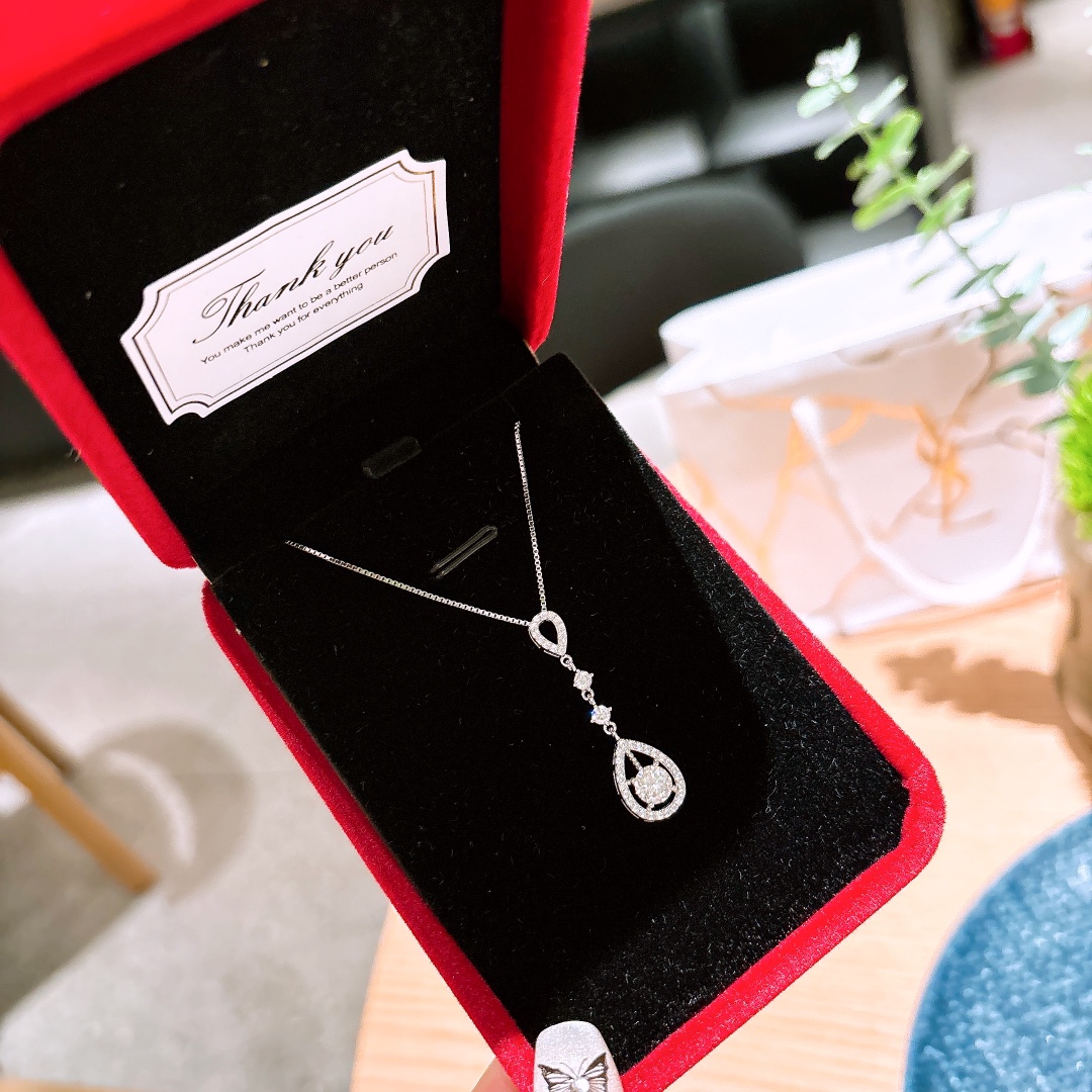 Massivsilber Moissanit Kette Filigran Arbeitsplatz Silber