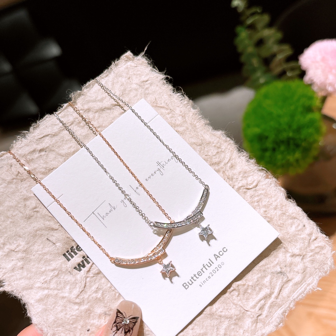 Solid Silver Necklace Vintage Teacher's Day Silver