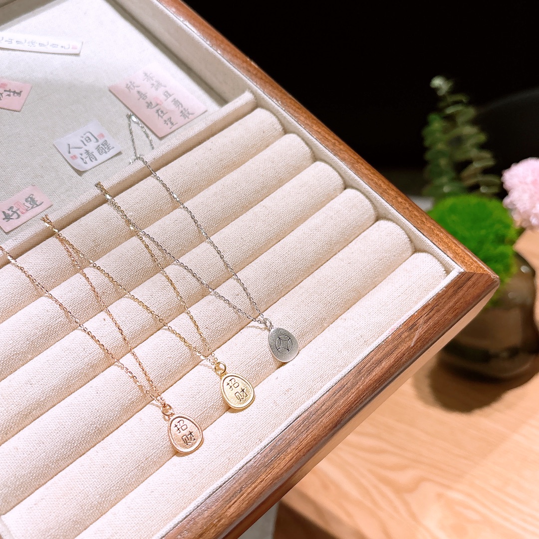 森ガールニッケル無添加銀ネックレスゴールド ギフト