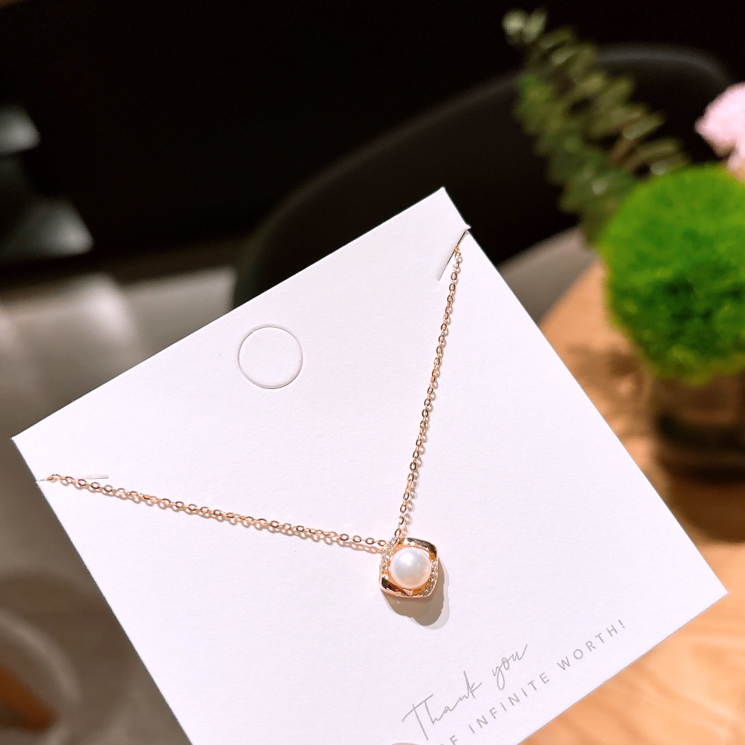 925 Silver Necklace Soft Proposal Gold