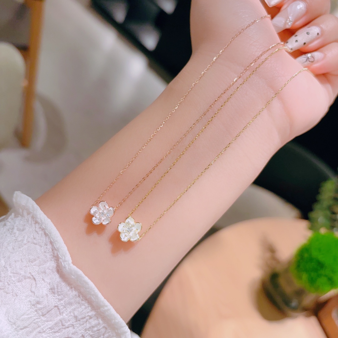 925 Silver Necklace Vintage Mother's Birthday Gold