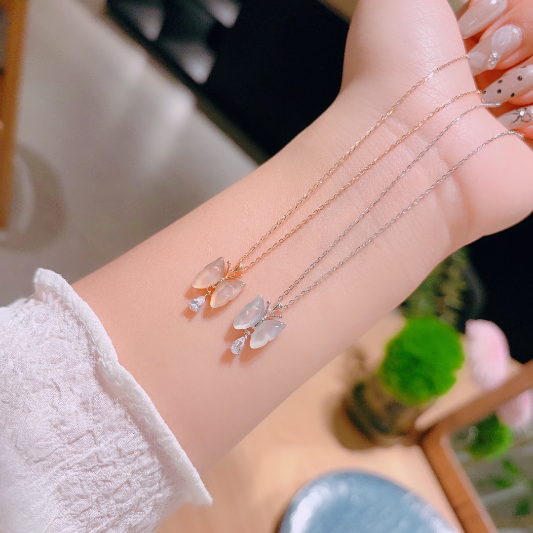 High Polish Silver Necklace Dainty Wedding Favor Gold