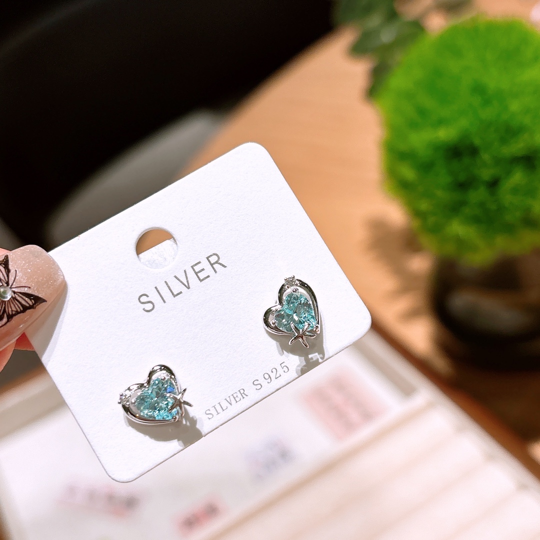 925 Silver Earrings Sweet Father's Day Silver