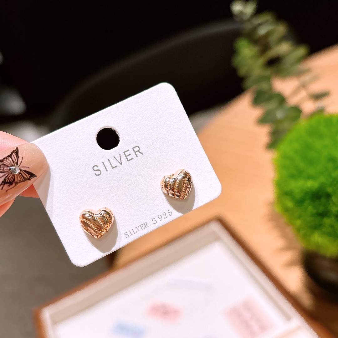 Low Allergy Silver Earrings Minimalist Party Gold