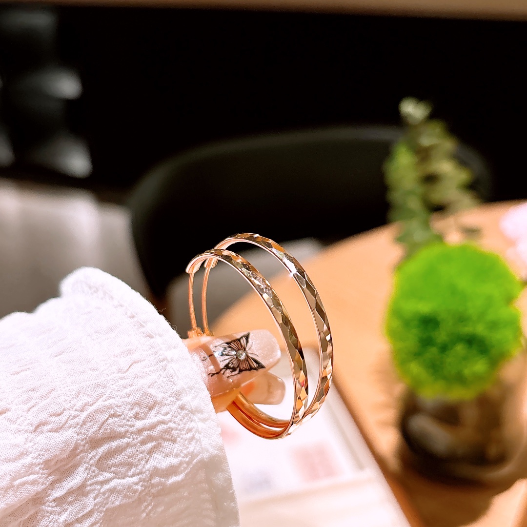 Low Allergy Silver Hoop Earrings Intellectual Mother's Day Gold