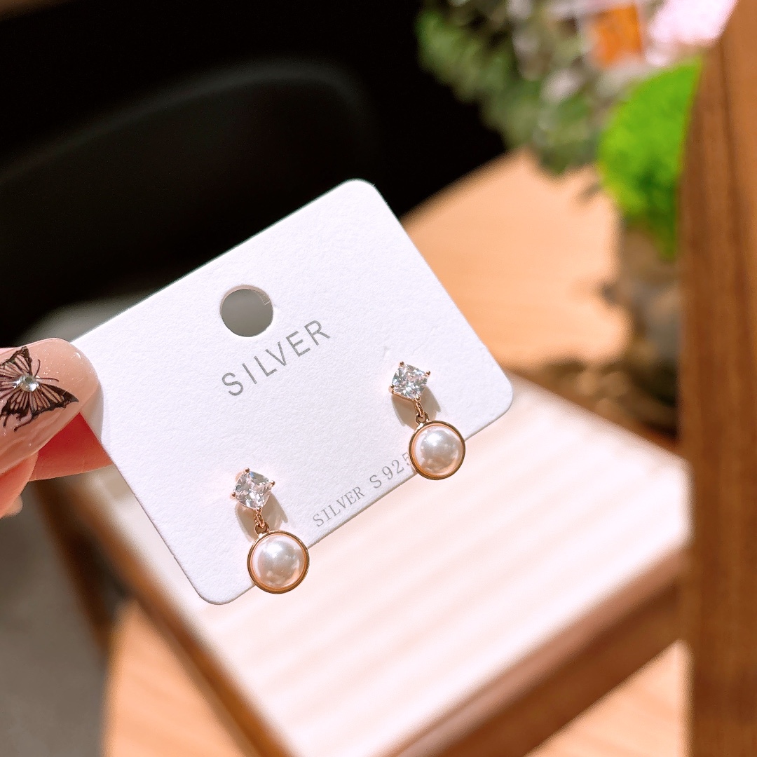 925 Silver Earrings Fresh Graduation Gold