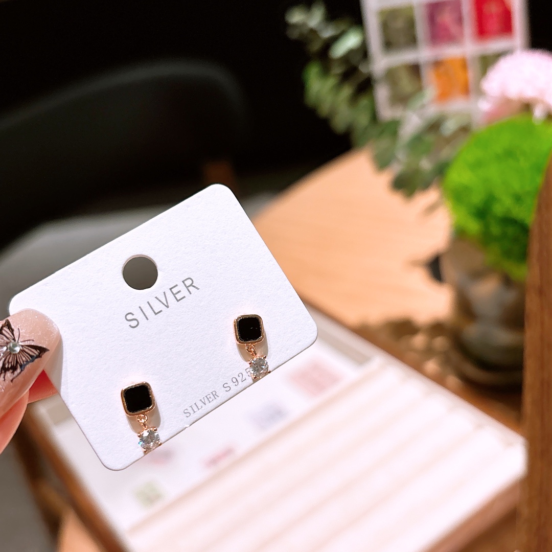 S925 Sterling Silver Earrings Artistic Date Night Gold