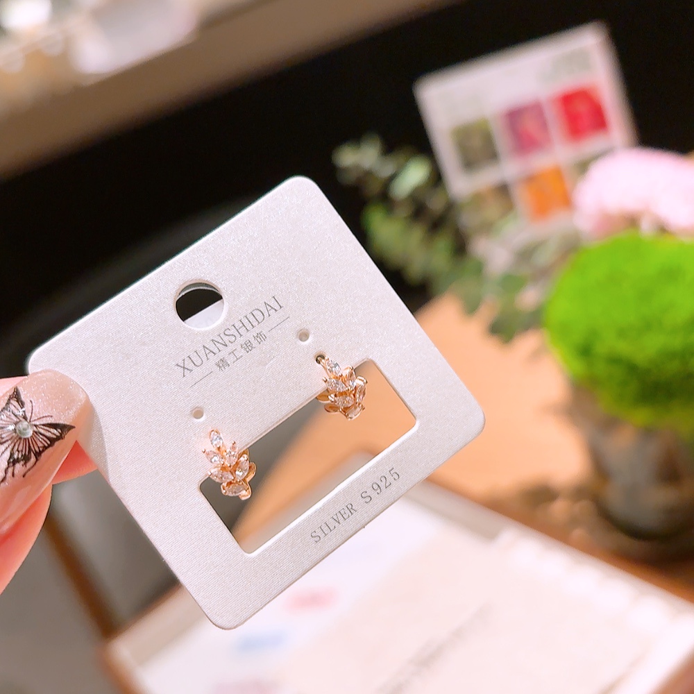 Fine Silver Ear Cuffs Korean Style Mother's Day Silver