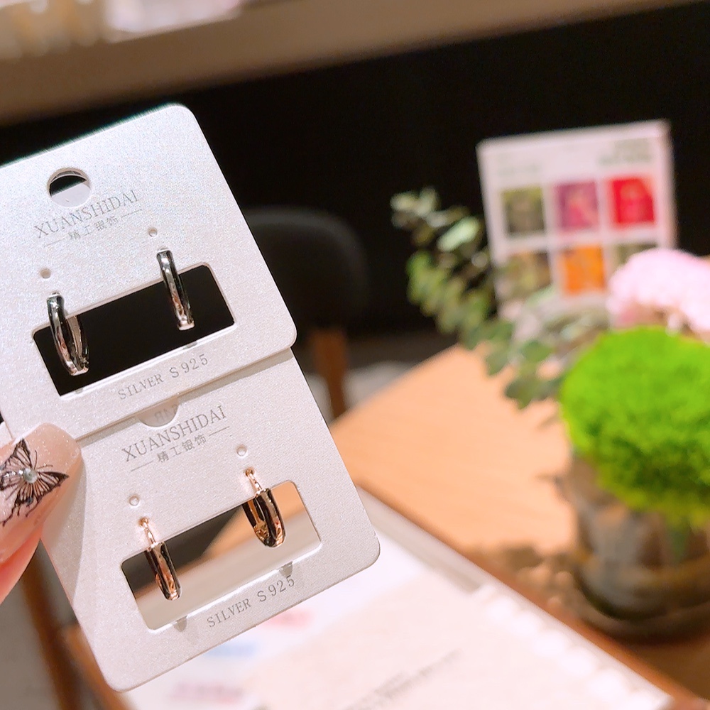 Solid Silver Ear Cuffs Premium Father's Day Gold