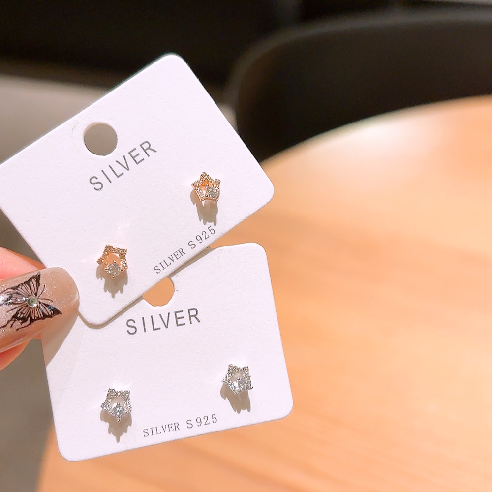 Solid Silver Earrings French Everyday Wear Gold