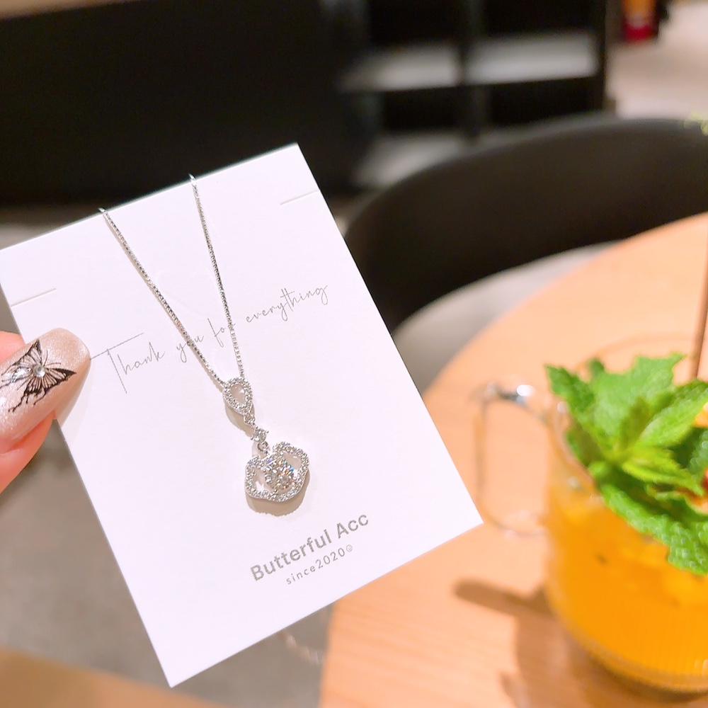 Solid Silver Moissanite Necklace Delicate Proposal Silver