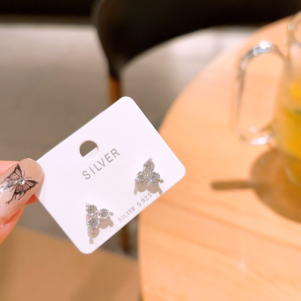 Fine Silver Earrings Sweet Engagement Gold