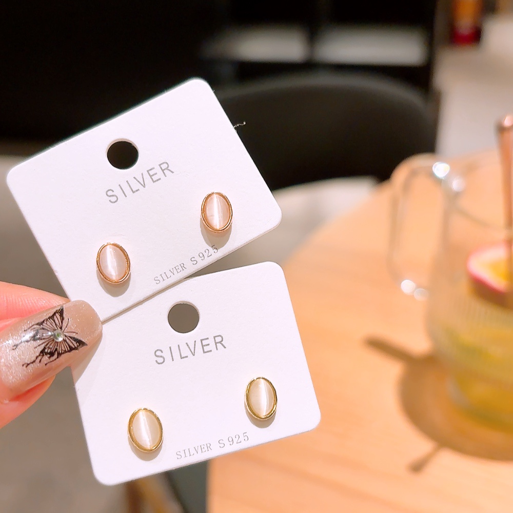 Solid Silver Earrings Fashion Bestie Gift Gold