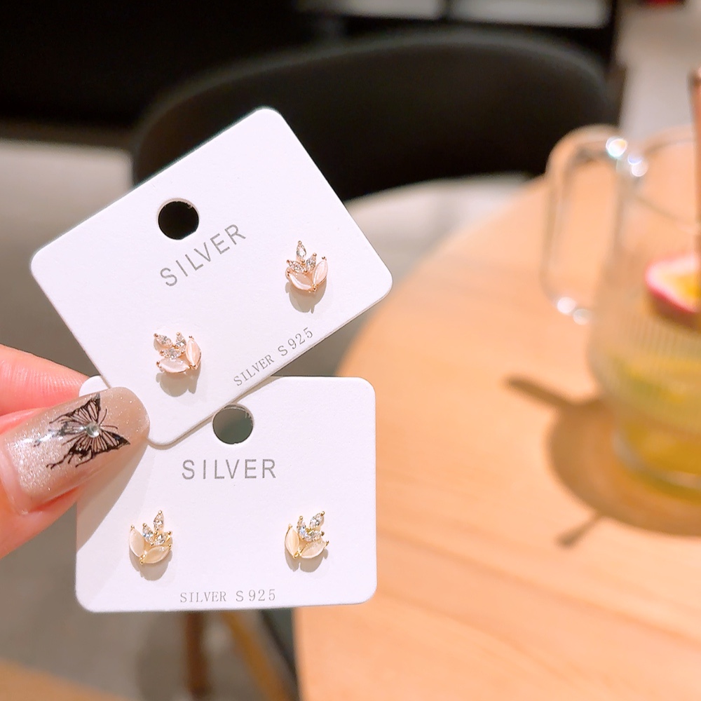 Solid Silver Earrings Delicate Birthday Gold