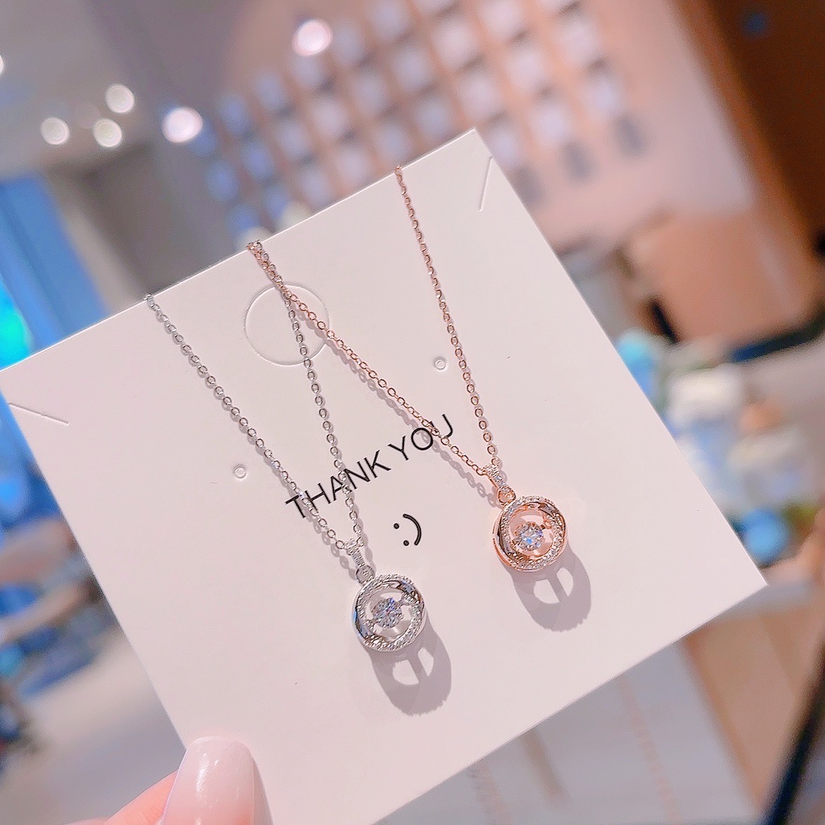 Solid Silver Necklace Forest Anniversary Gold