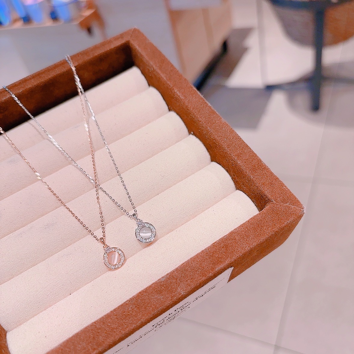 可愛い925シルバーネックレスゴールド パーティー