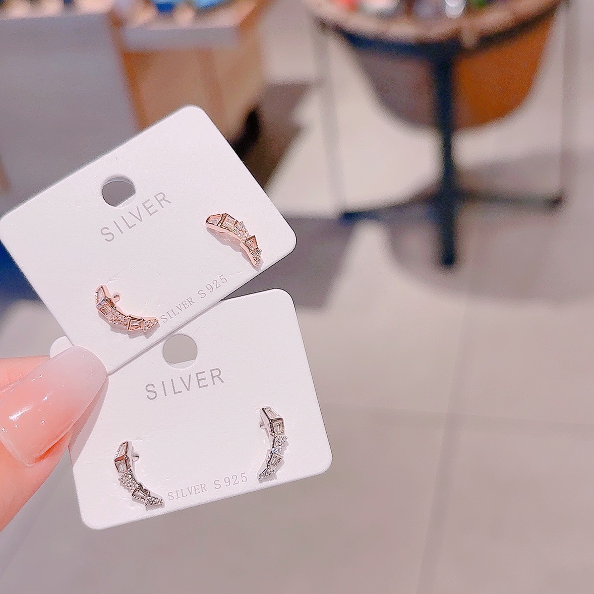 Nickel Free Silver Earrings Artistic Teacher's Day Gold