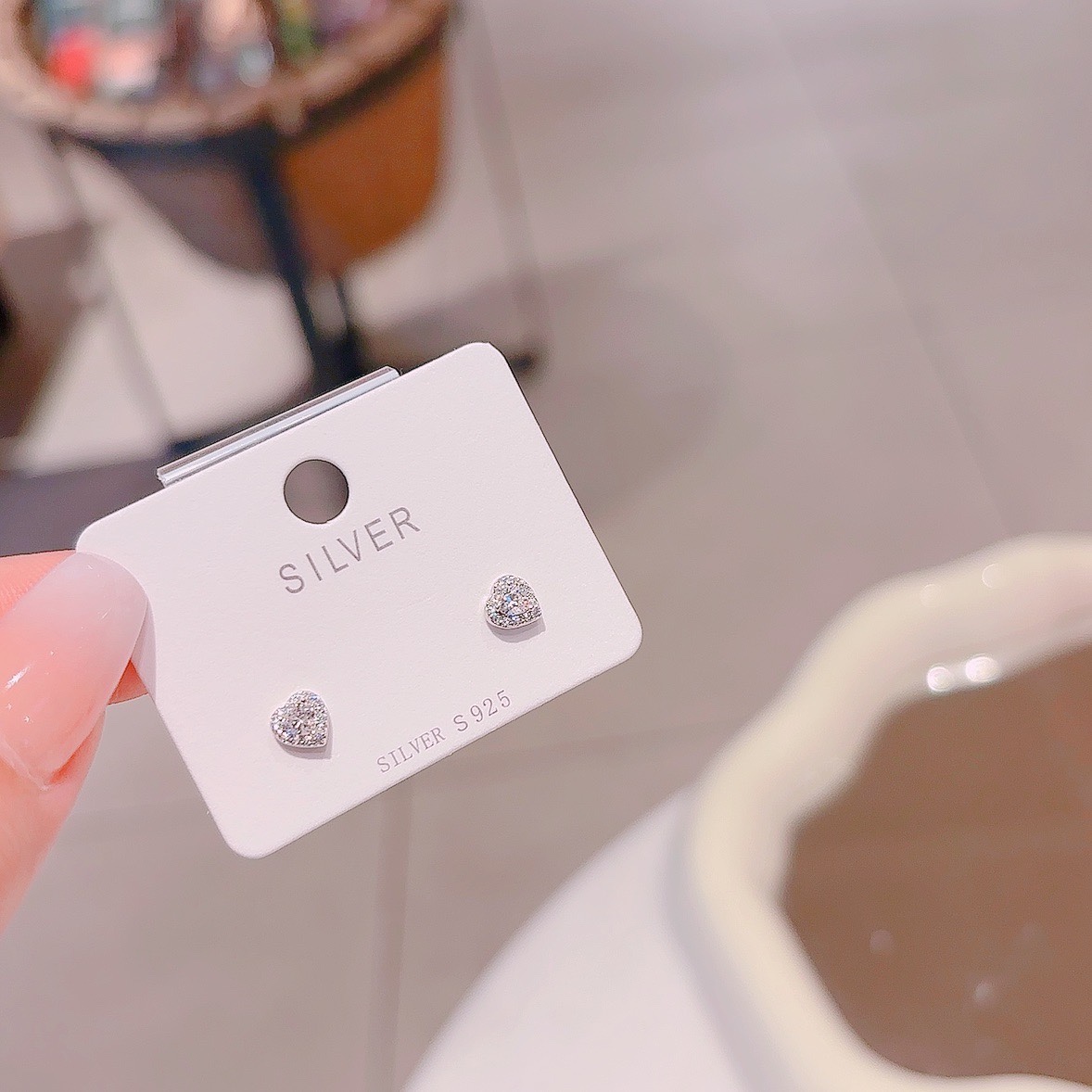 S925 Sterling Silver Earrings Unique Housewarming Gold