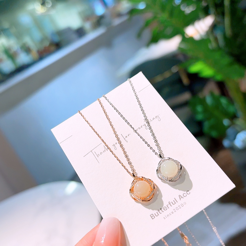 Hypoallergenic Silver Hetian Jade Necklace Unique Workplace Gold