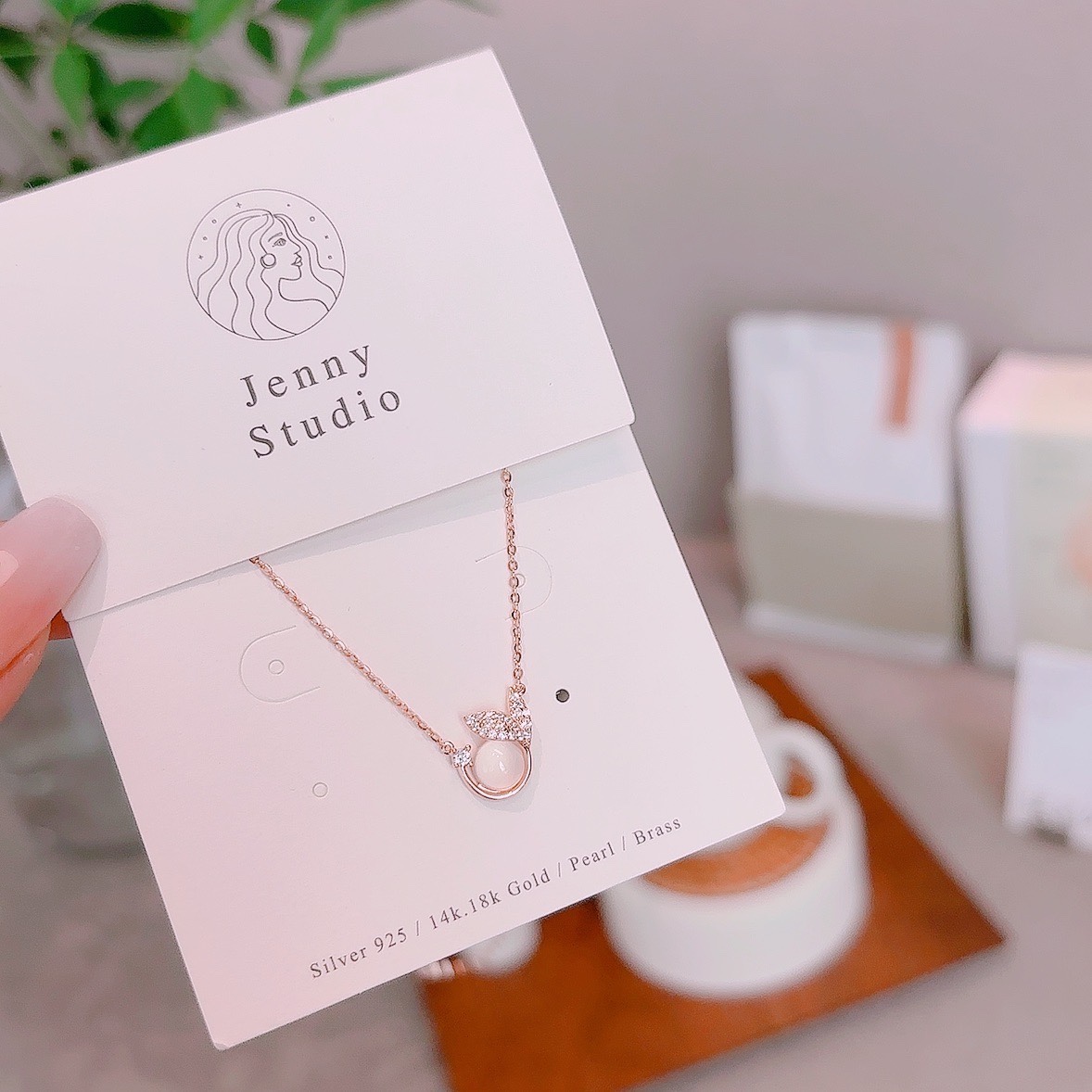 ロマンチック925シルバーネックレスゴールド 自分へのご褒美