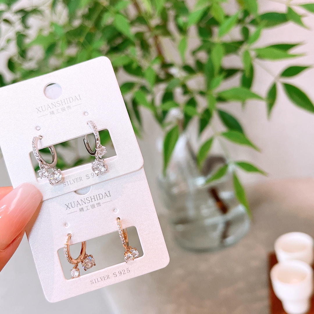 Solid Silver Ear Cuffs Premium Travel Silver