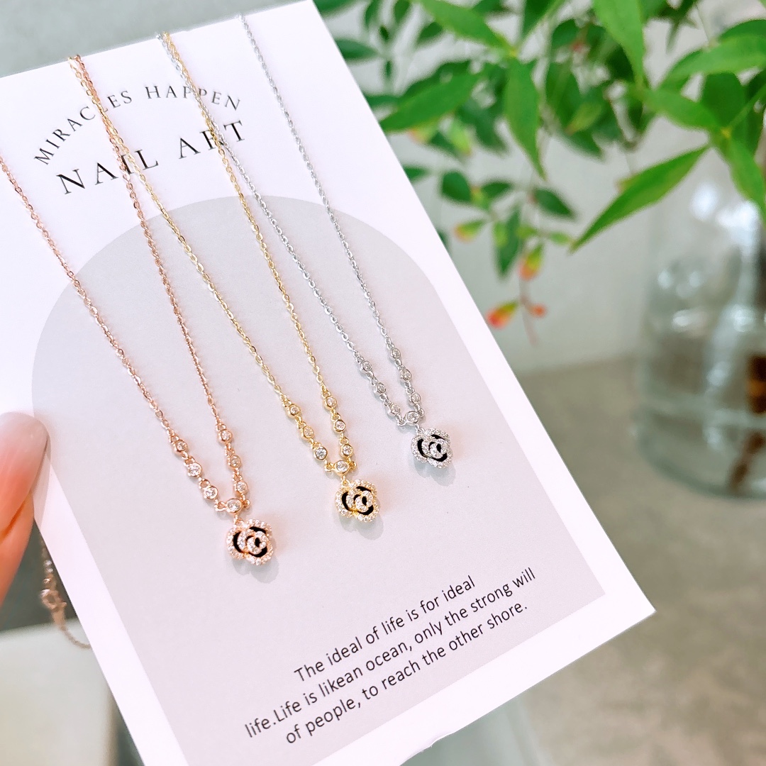 925 Silver Necklace Lively Gift for Her Gold