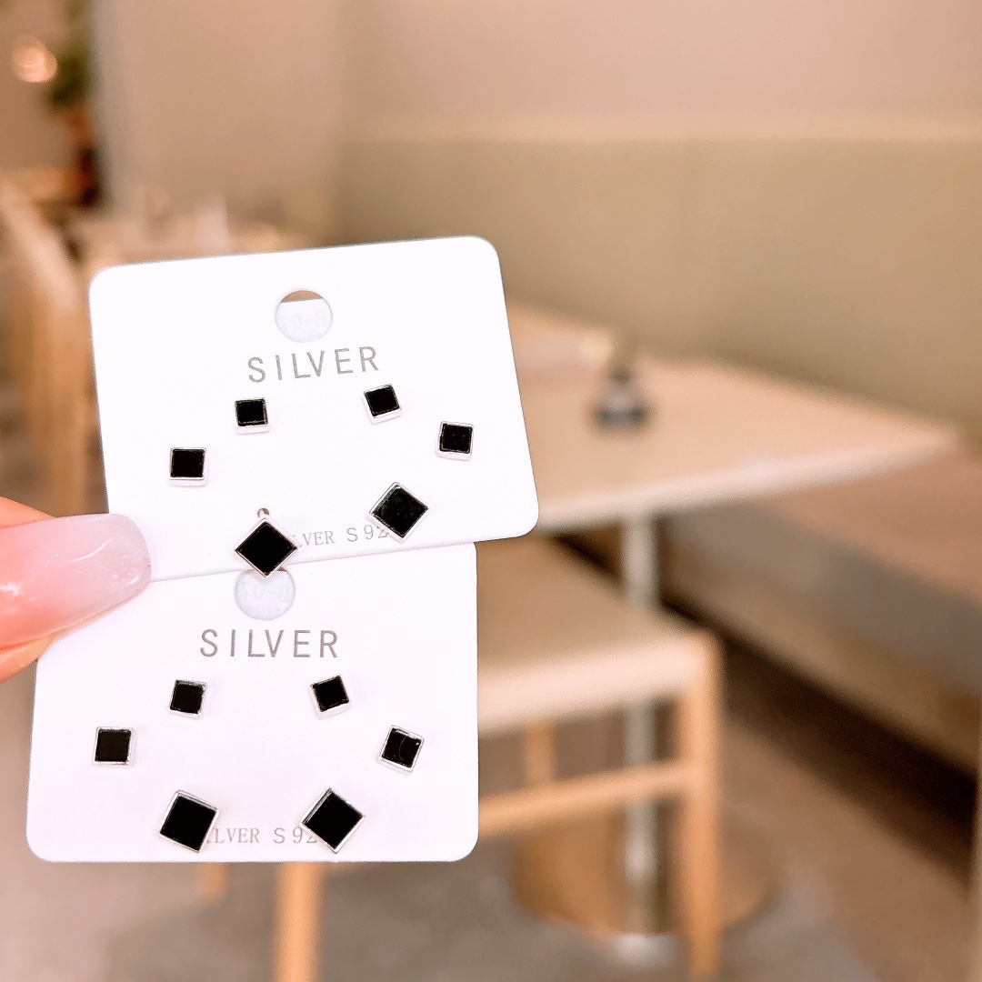 High Polish Silver Earrings Sweet & Cool Christmas Silver