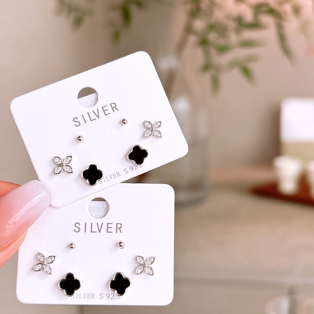 Allergiearmes Silber Ohrringe Einzigartig Valentinstag Gold