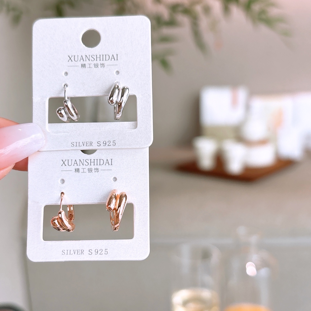 Low Allergy Silver Ear Cuffs Sweet Housewarming Silver