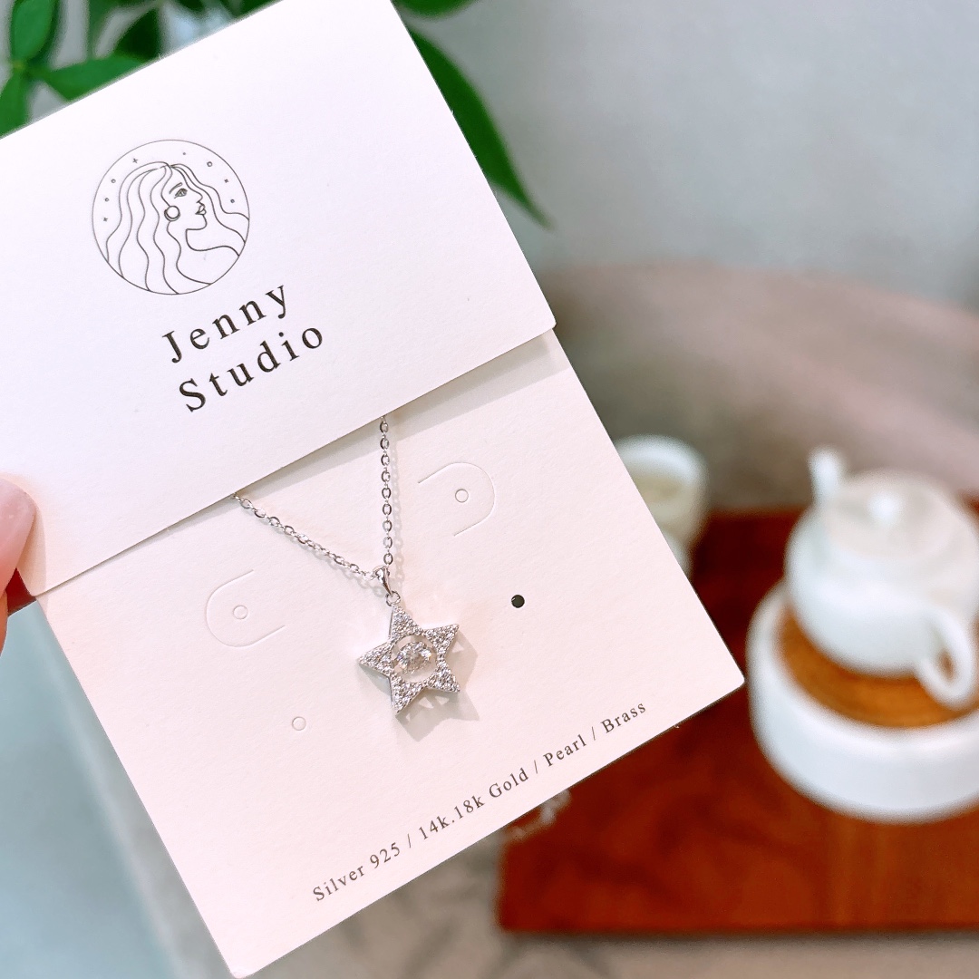 森ガール低アレルギー銀モアッサナイトネックレスシルバー 日常使い