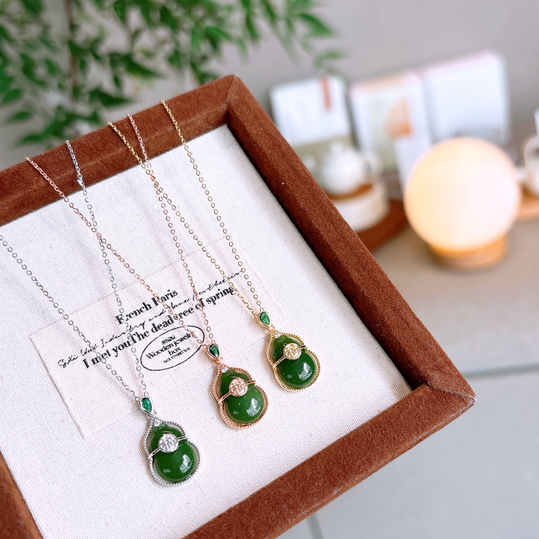 High Polish Silver Jasper Necklace Unique Father's Day Silver