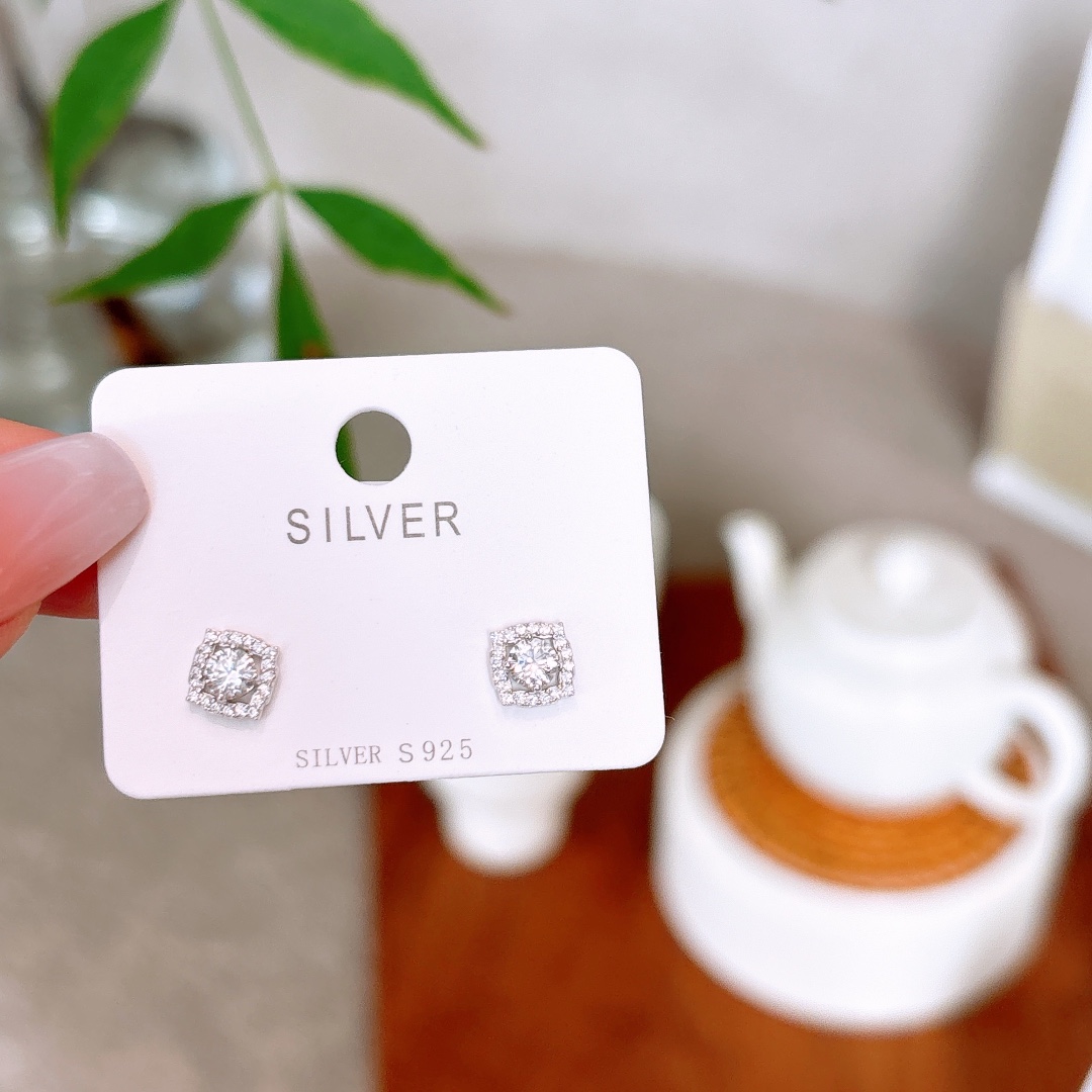 High Polish Silver Earrings Forest Date Night Gold