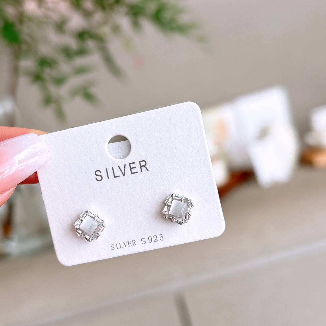 Hypoallergenic Silver Earrings Cute Annual Party Gold