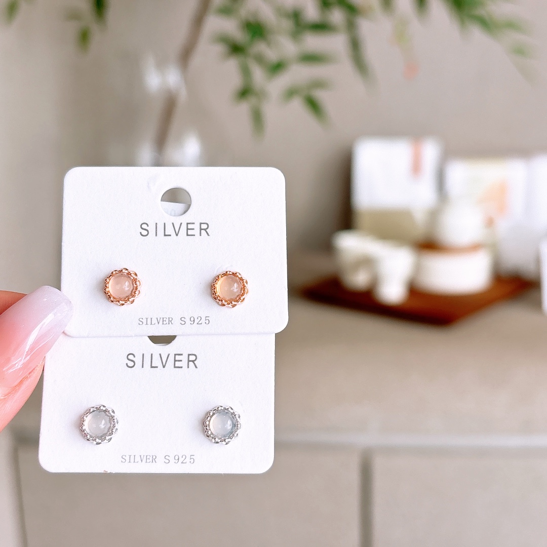 知性的ファインシルバーイヤリングゴールド クリスマス