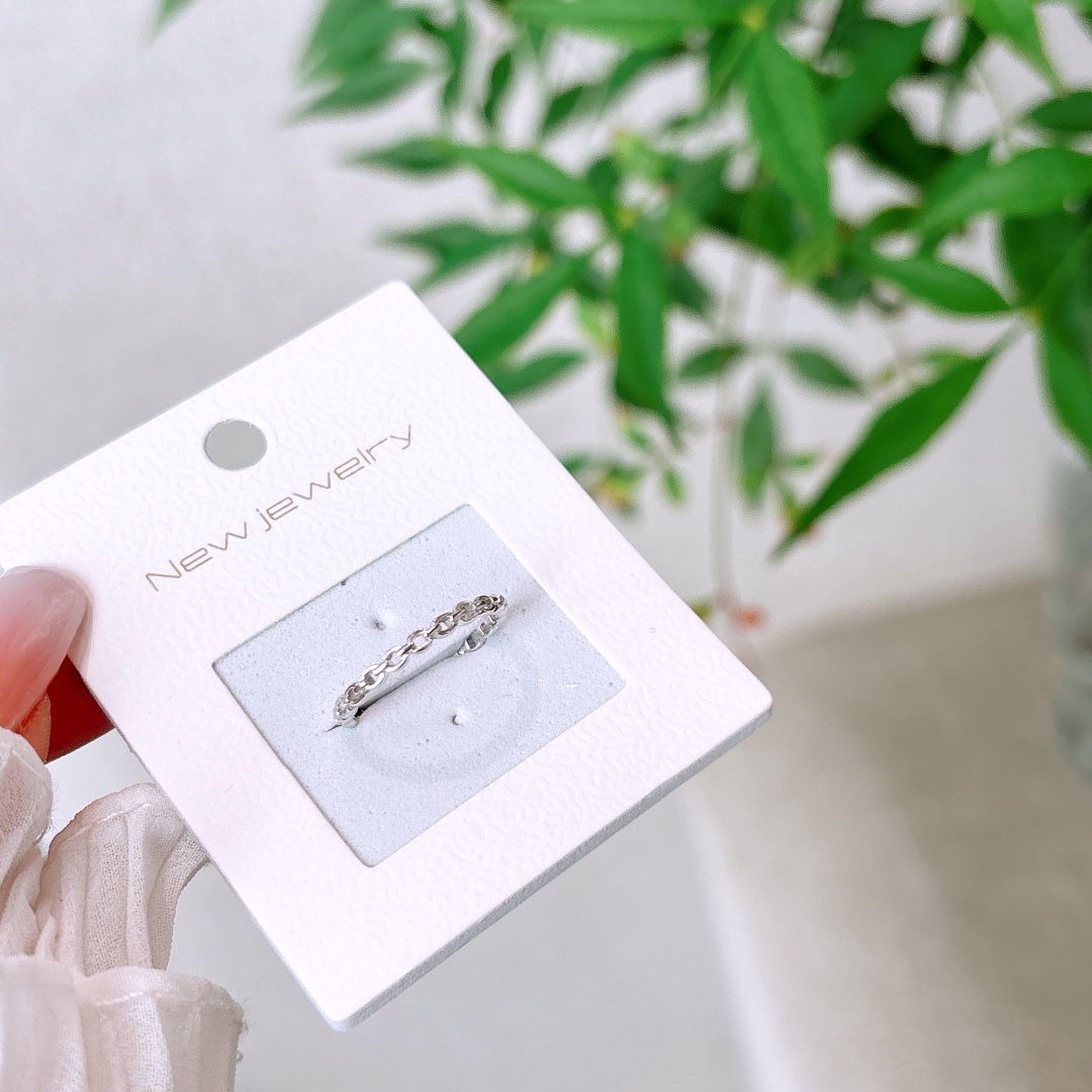 S925 Sterling Silver Ring Soft Mother's Birthday Gold