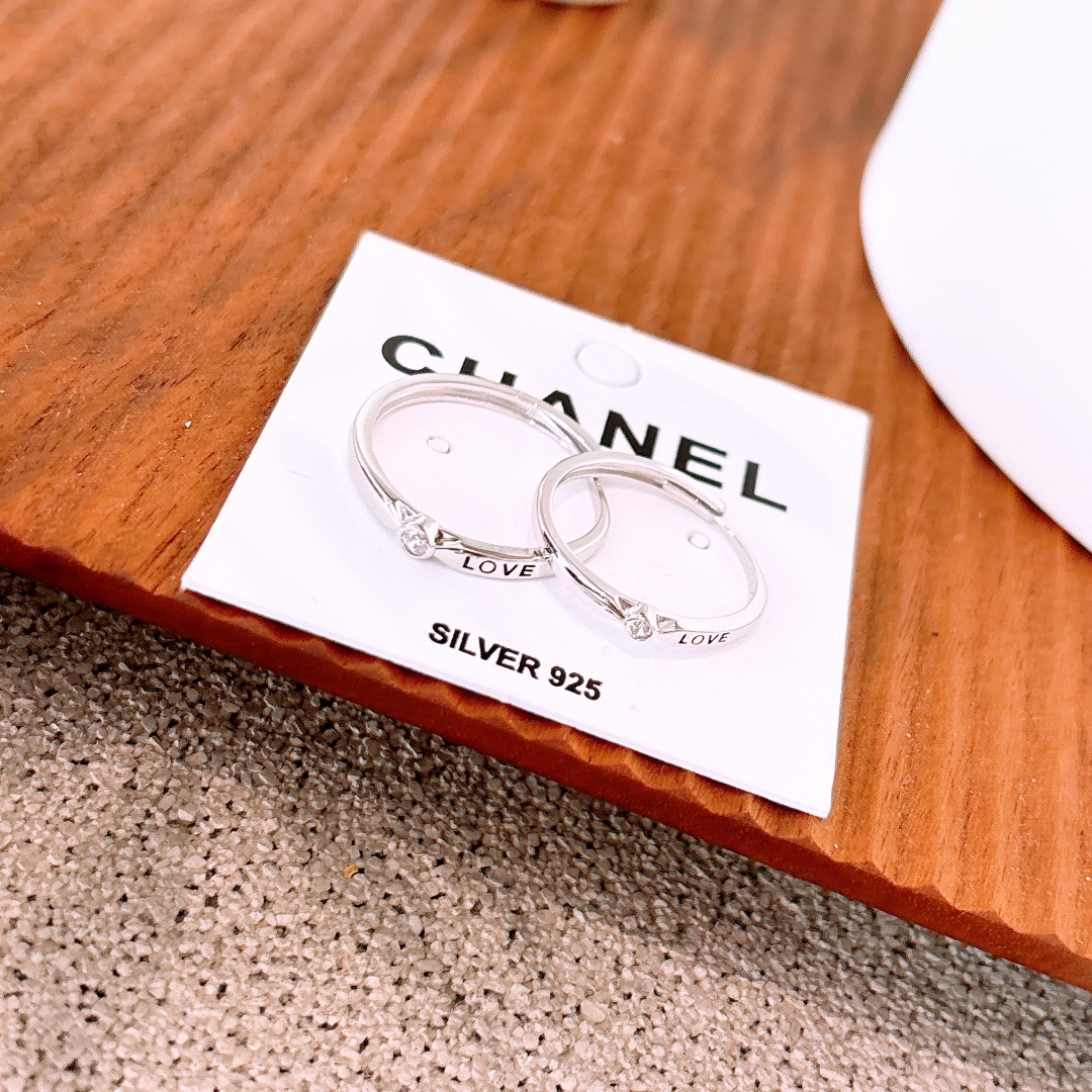 Hypoallergenic Silver Couple Rings Romantic Wedding Silver