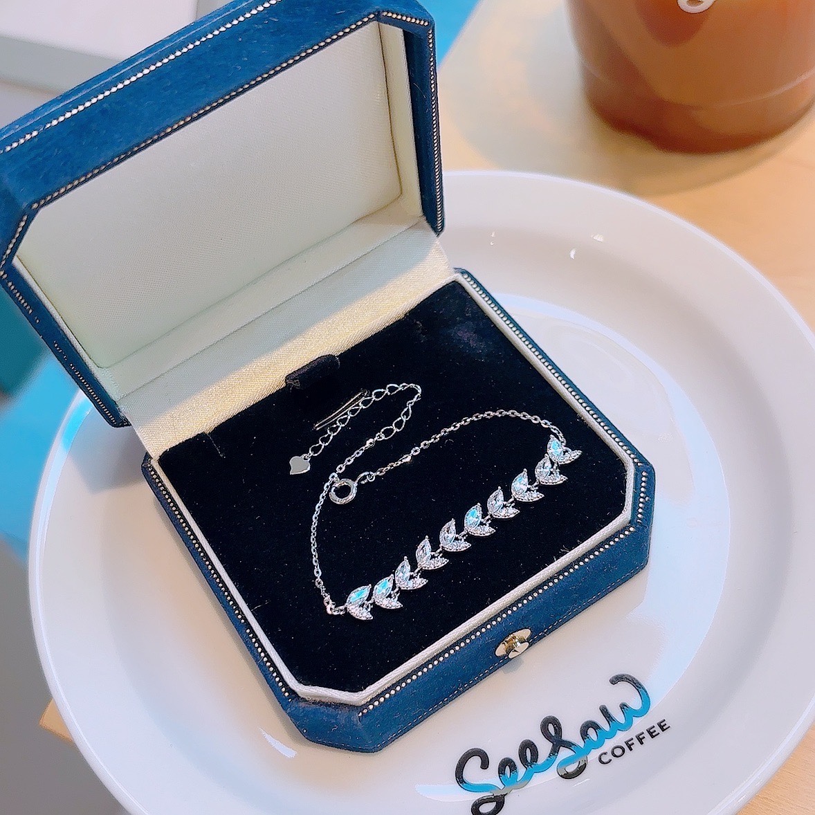 可愛い925シルバーブレスレットシルバー デート