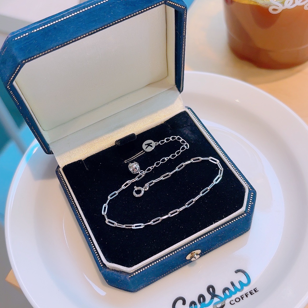 ユニーク低アレルギー銀ブレスレットゴールド 婚約