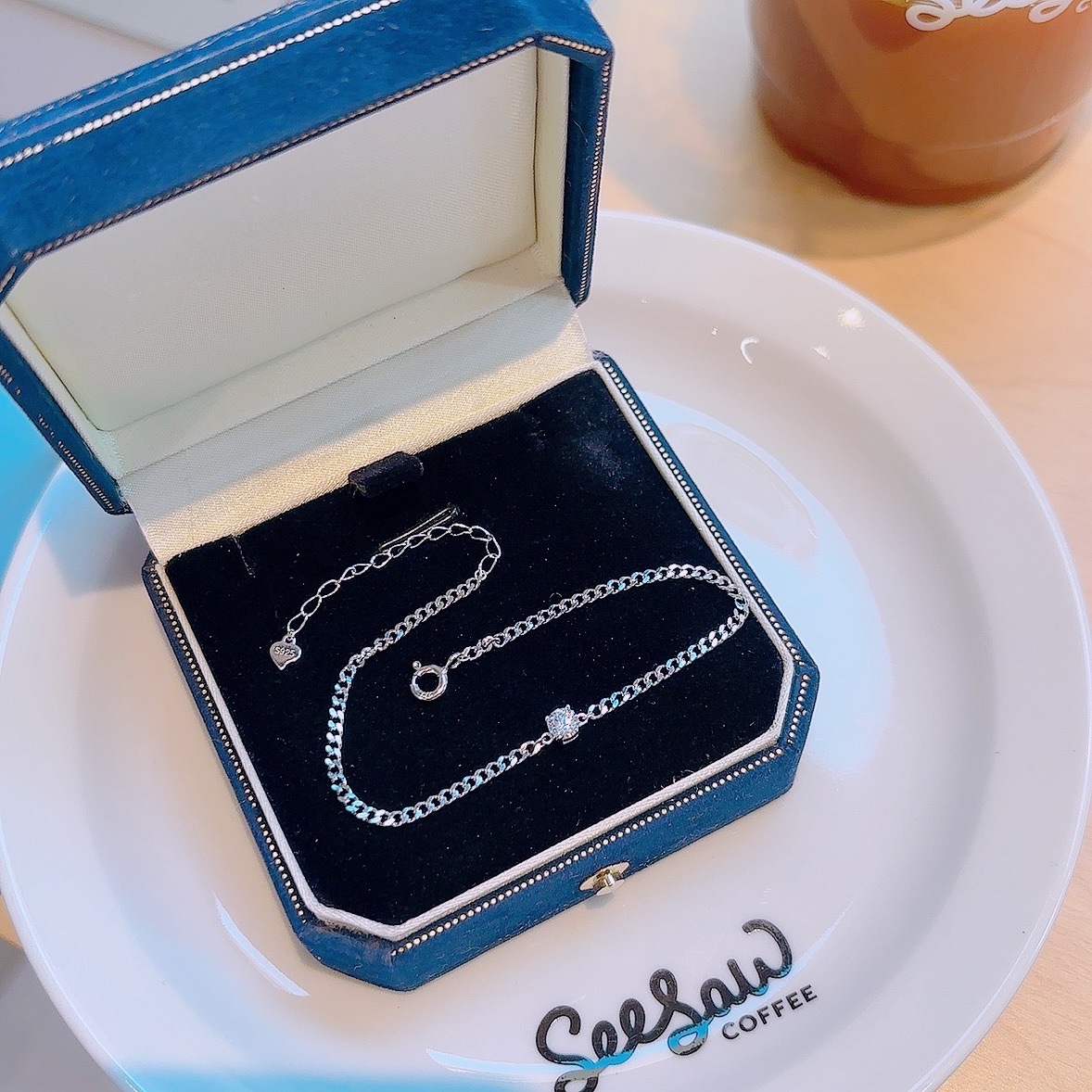 インスタ風925シルバーブレスレットゴールド 婚約