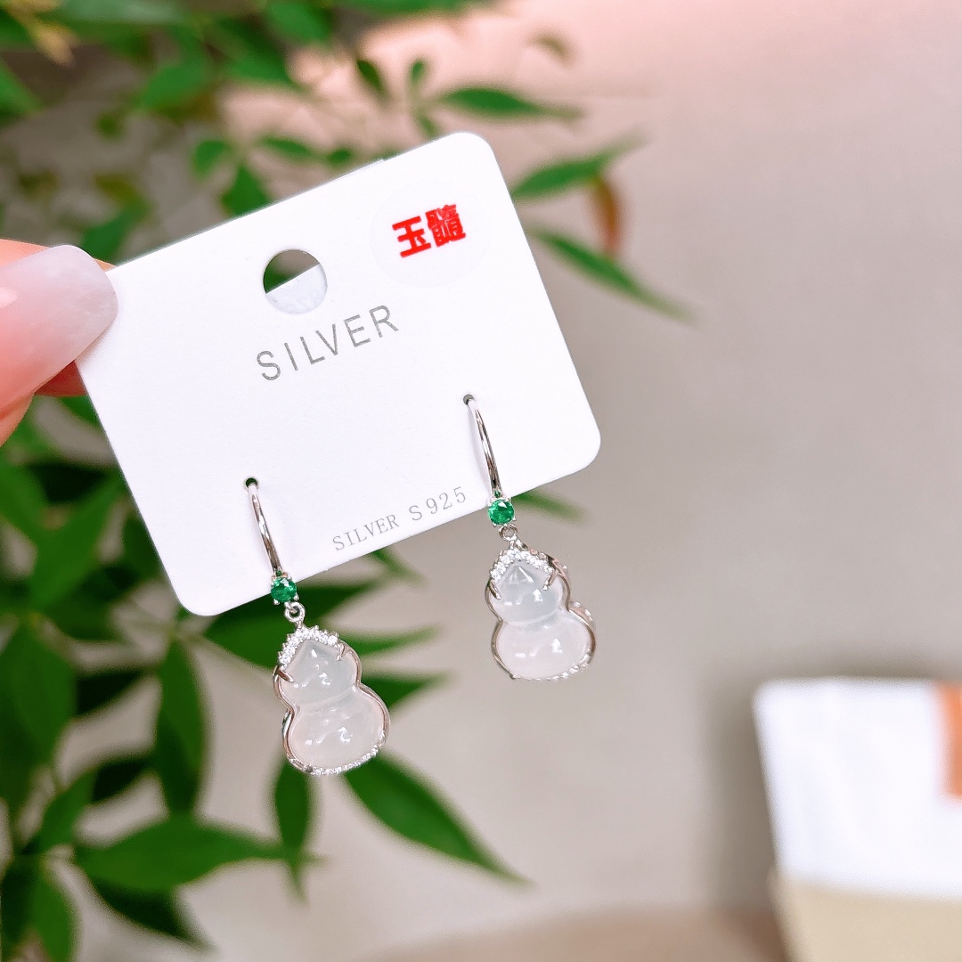 925 Silver Drop & Thread Earrings Lively Graduation Silver