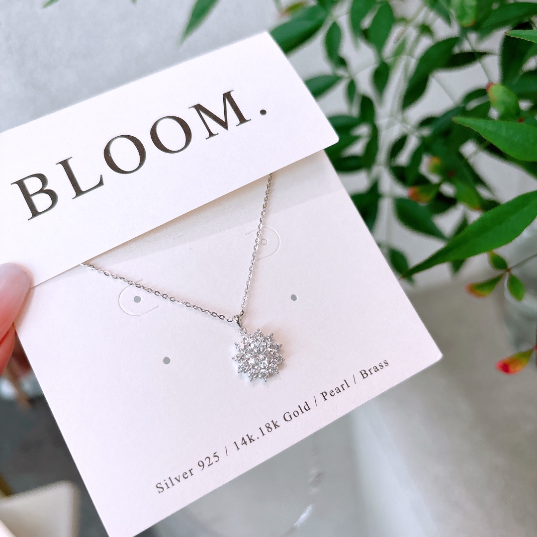 925 Silver Necklace Forest Spring Festival Silver