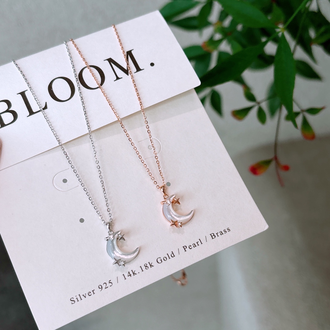 S925 Sterling Silver Necklace Artistic Valentine's Day Gold