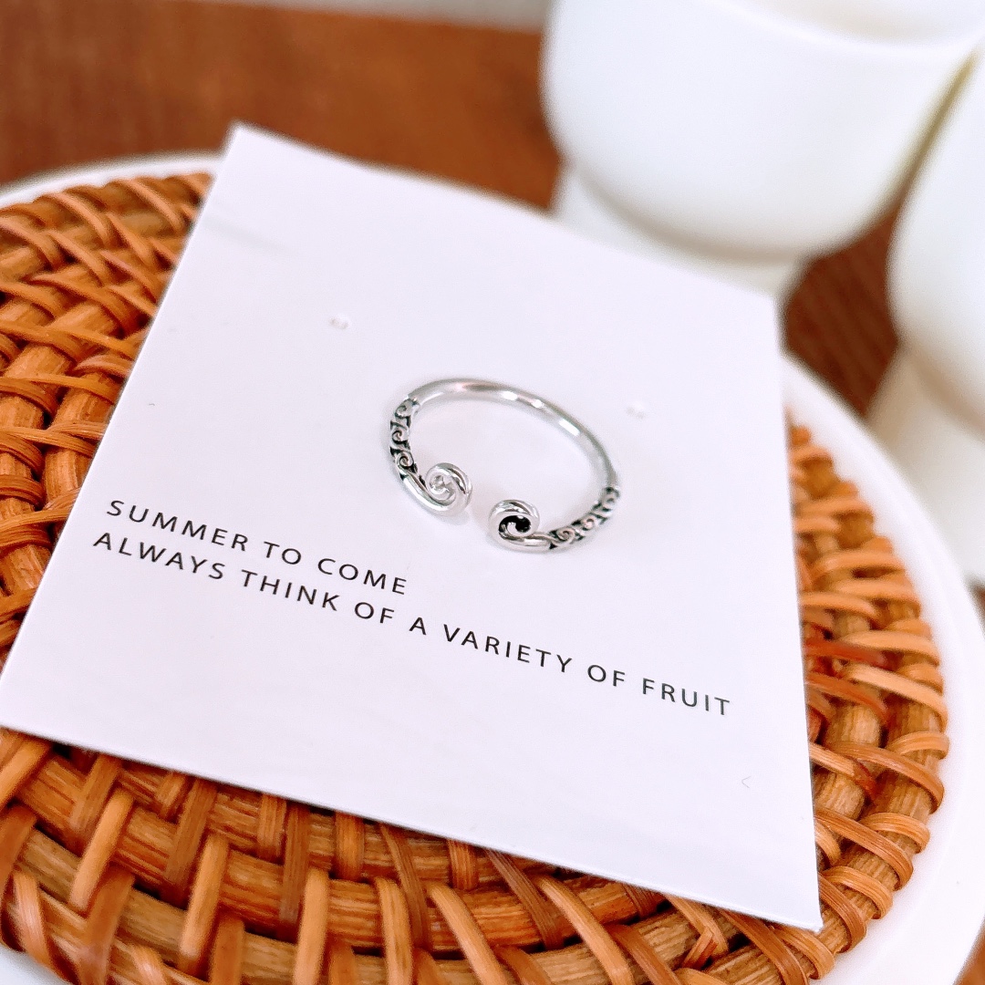 Nickel Free Silver Ring Playful Office Silver